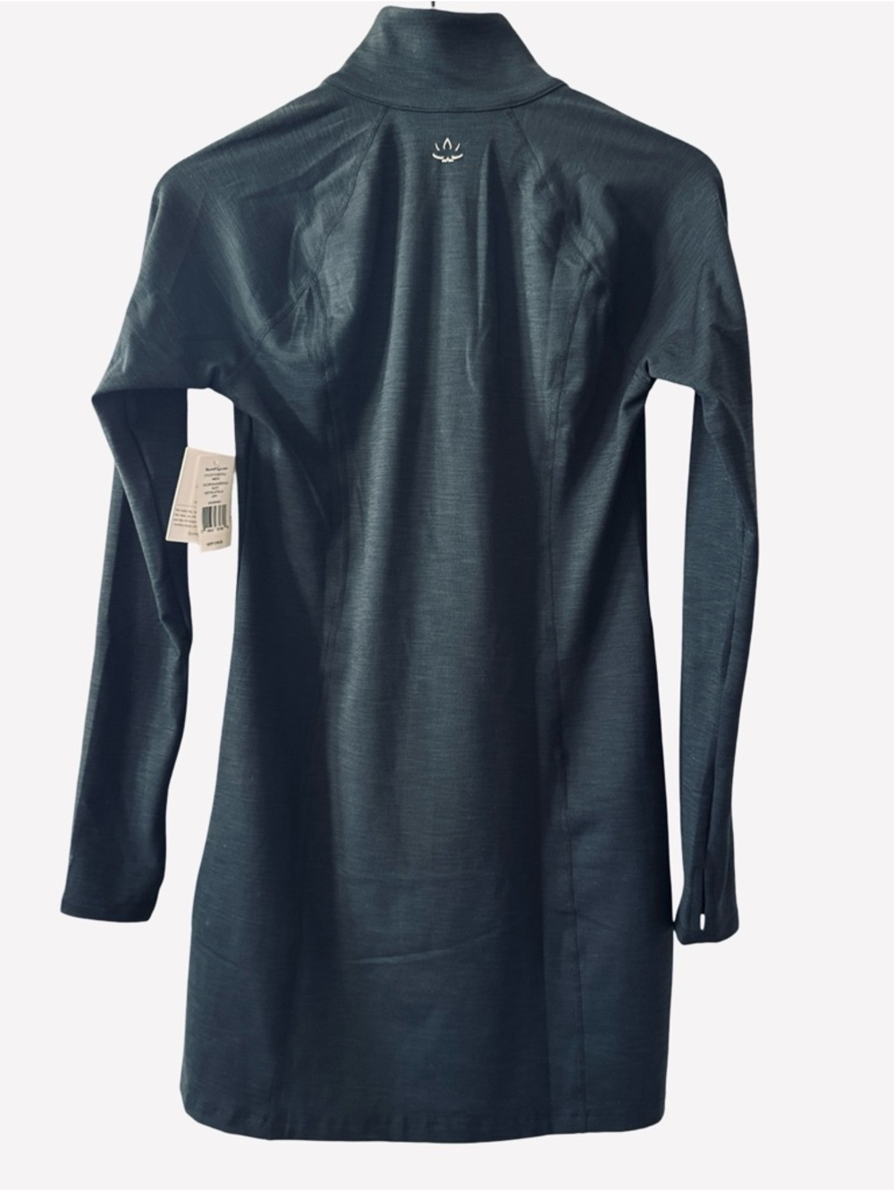 Beyond Yoga Heather Rib Westside Dress Black Quarter Zip Small NWT - Picture 3 of 7